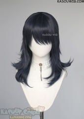 M-3 SP03 Deep Blue 52cm long layered choppy wig