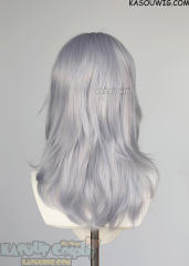 M-3 SP26 Silver Lavender 52cm long layered choppy wig