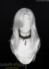 Genshin Impact Cyno 70cm long silver layered wig