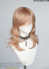M-3 SP20 Peach Pink 52cm long layered choppy wig
