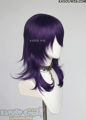 M-3 SP37 Indigo Purple 52cm long layered choppy wig