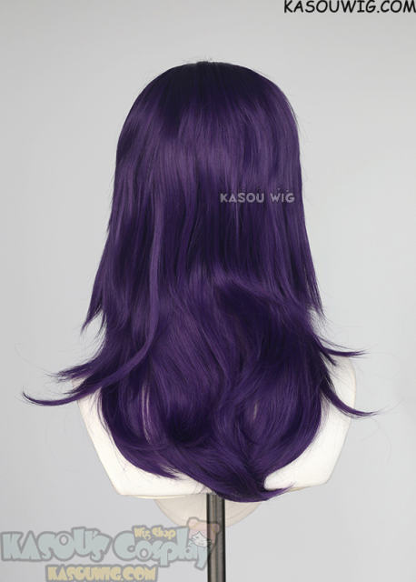 M-3 SP37 Indigo Purple 52cm long layered choppy wig