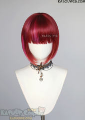 Oshi no Ko Kana Arima red ombre bob wig with pink streaks