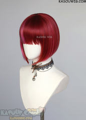 Oshi no Ko Kana Arima red ombre bob wig with pink streaks