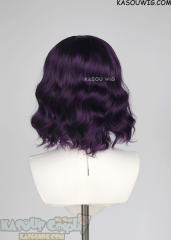 S-4 / SP37 Indigo Purple loose beach waves lolita wig with bangs.35cm