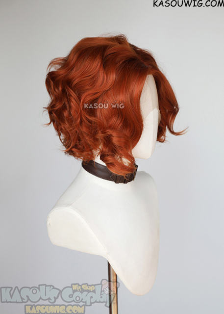 Lace Front>> The Arcana Julian Devorak Auburn brown side parted curly wig