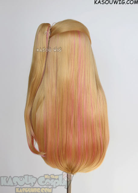 Oshi no Ko Ruby Hoshino 73cm long ponytail blonde and pink wig