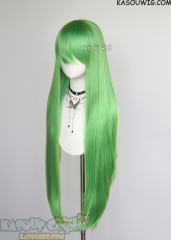 L-4 KA060 100cm/39.5" long straight versatile Light Green wig