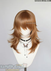 M-3 KA023 Caramel Brown 52cm long layered choppy wig