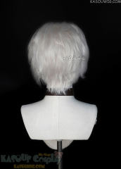 Twisted Wonderland Jack Skellington short curly silver wig