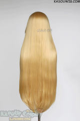 L-4 KA011 100cm/39.5" long straight versatile Honey Butter Blonde wig