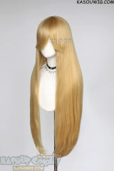 L-4 KA011 100cm/39.5" long straight versatile Honey Butter Blonde wig