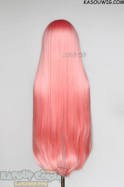 L-4 KA033 100cm/39.5" long straight versatile Light Pink wig