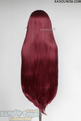L-4 SP18 100cm/39.5" long straight versatile Wine Red wig