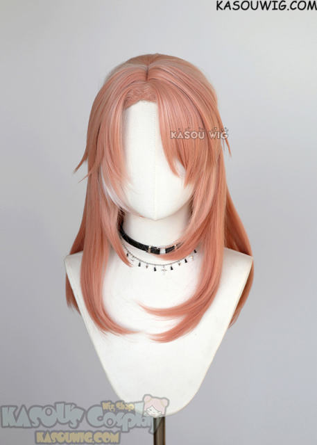Honkai: Star Rail Jiaoqiu 58cm medium length pink ombre wig