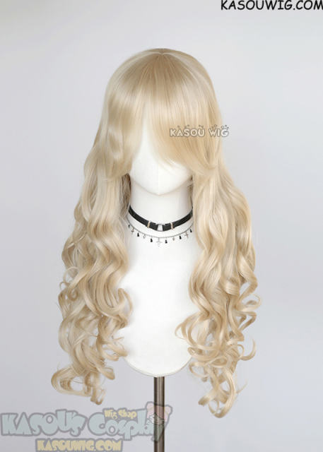 L-1 / KA006 light blonde 75cm long curly wig