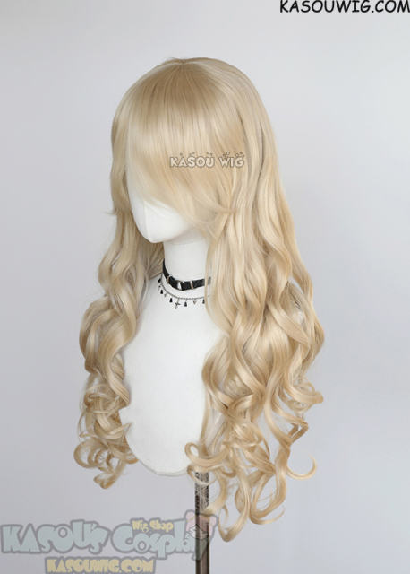 L-1 / KA006 light blonde 75cm long curly wig
