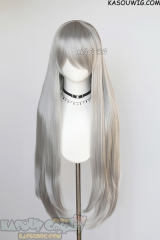 L-4 KA003 100cm/39.5" long straight versatile Light Gray wig