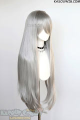 L-4 KA003 100cm/39.5" long straight versatile Light Gray wig