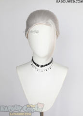 Taro Sakamoto short silver white wig with bun