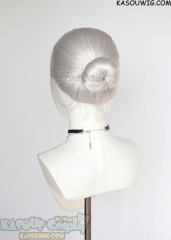 Taro Sakamoto short silver white wig with bun