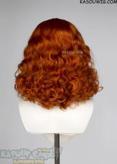 League of Legends Aurora orange fluffy curly wig