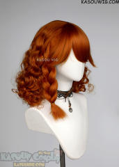 League of Legends Aurora orange fluffy curly wig