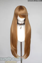 L-4 KA018 100cm/39.5" long straight versatile dark ginger orange wig