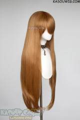 L-4 KA018 100cm/39.5" long straight versatile dark ginger orange wig