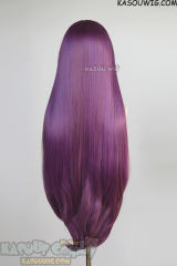 L-4 SP40 100cm/39.5" long straight versatile Grape Purple wig