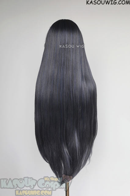 L-4 SP29 100cm/39.5" long straight versatile Bluish Gray wig