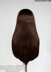 L-2 / KA028 Bistre Brown 75cm long straight wig
