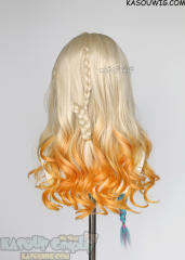 Genshin Impact Xilonen 58cm curly blonde orange ombre wig