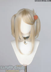 M-2/ KA006 ┇ 50CM / 19.7" light blonde pigtail base wig with long bangs