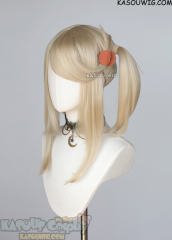 M-2/ KA006 ┇ 50CM / 19.7" light blonde pigtail base wig with long bangs