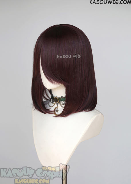 M-1/ KA058 dark reddish brown bob cosplay wig shouder length