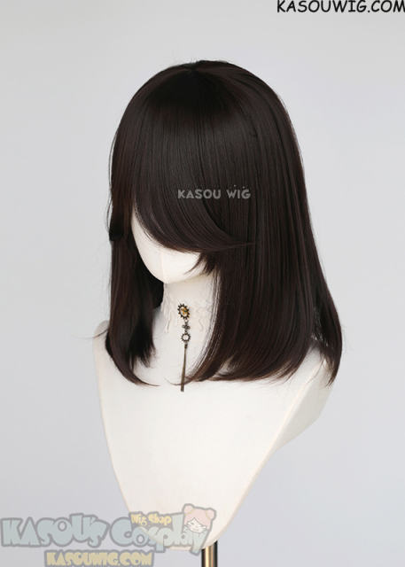 AOT Eren M-1/ KA031 Deepest Brown bob cosplay wig shoulder length wig