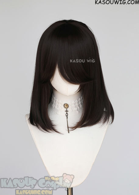 AOT Eren M-1/ KA031 Deepest Brown bob cosplay wig shoulder length wig