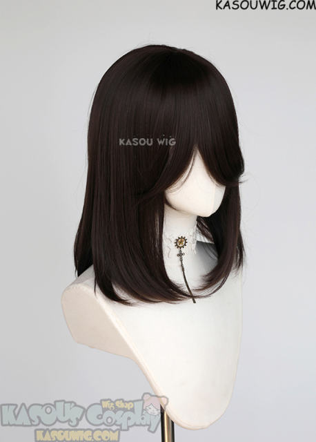 AOT Eren M-1/ KA031 Deepest Brown bob cosplay wig shoulder length wig
