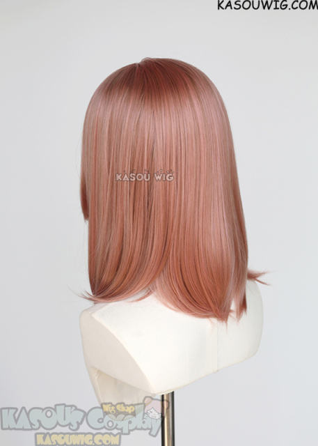 M-1/ KA037 dusty pink long bob cosplay wig. shouder length lolita wig