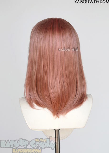 M-1/ KA037 dusty pink long bob cosplay wig. shouder length lolita wig