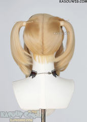 M-2/ SP23┇50CM / 19.7" Light Peach pigtail base wig with long bangs