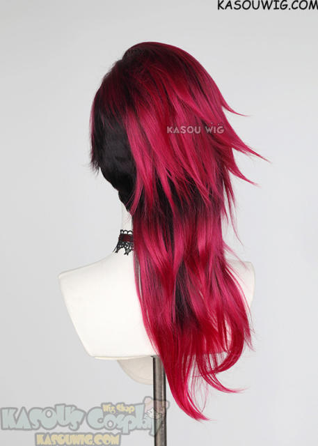 Lace Front >>> Arcane S2 Vi long layered pink black wig