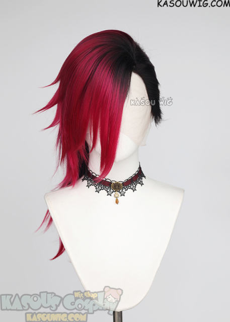 Lace Front >>> Arcane S2 Vi long layered pink black wig