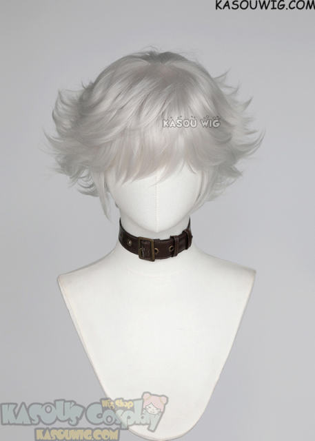 Witch Hat Atelier Qifrey silver white short flippy wig