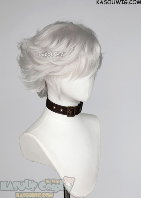 Witch Hat Atelier Qifrey silver white short flippy wig