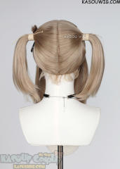 M-2/ KA015 ┇ 50CM / 19.7" ash blonde  pigtails base wig with long bangs.