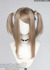 M-2/ KA015 ┇ 50CM / 19.7" ash blonde  pigtails base wig with long bangs.