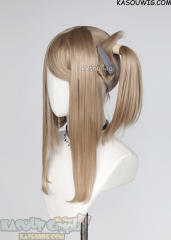 M-2/ KA015 ┇ 50CM / 19.7" ash blonde  pigtails base wig with long bangs.