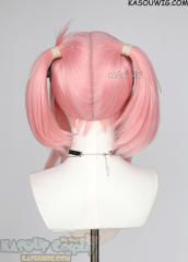 M-2 / SP12 ┇ 50CM / 19.7" pastel pink  pigtails base wig with long bangs